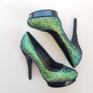 Rachel Roy🍀Keedan sparkle platform stilettos